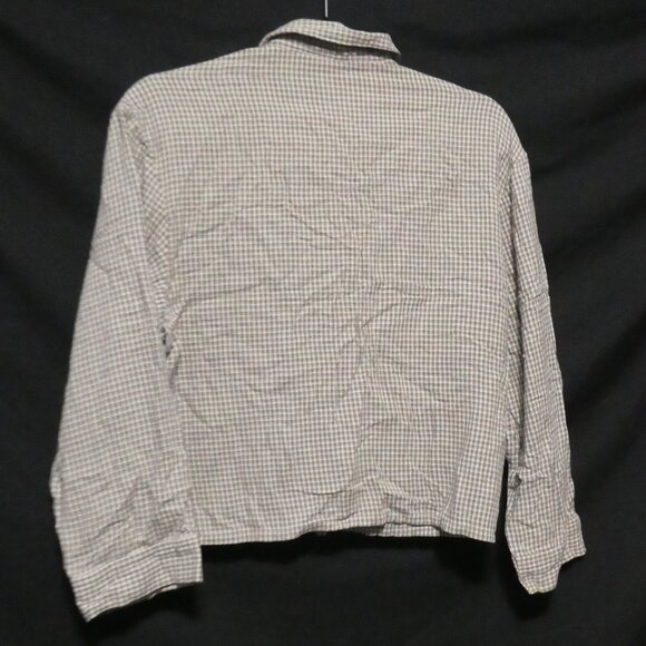 TOGO | small | Collared Button-Up Front Long Sleeve Shirt With Chest Pocket - Picture 2 of 15